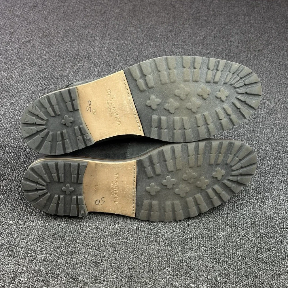 Reserved Footwear The Union RF140 Gray Suede Chukka Boots Men's Size 13